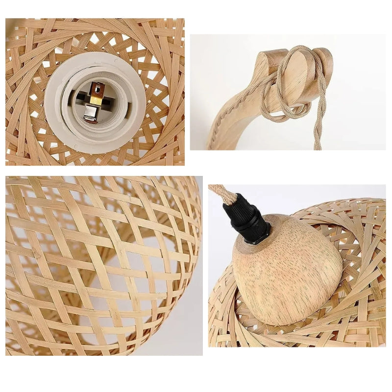 Lampe murale bambou grand modèle
